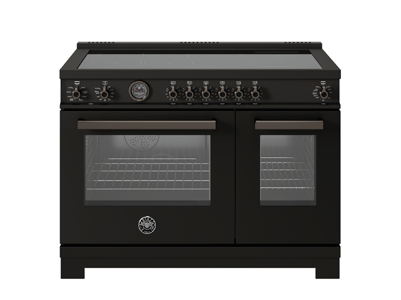 48 inch Induction Range, 6 Heating Zones and Cast Iron Griddle, Electric Self-Clean Oven